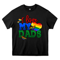 Black I love my dads Heavy Core Tee - FaDigitalArtStudio