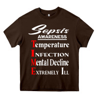 Sepsis Awareness  Know Sepsis Signs  Sepsis Surviv Heavy Core Tee | Teevron