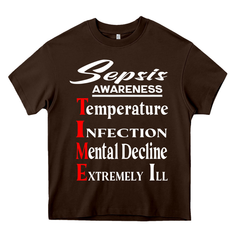 Sepsis Awareness  Know Sepsis Signs  Sepsis Surviv Heavy Core Tee by InspiraDesign | Teevron