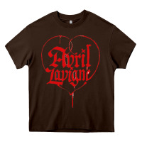 Chocolate Brown avril lavigne Heavy Core Tee - InspiraDesign