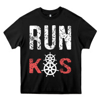 Black RUN k8s Heavy Core Tee - InspiraDesign