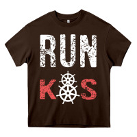 Chocolate Brown RUN k8s Heavy Core Tee - InspiraDesign