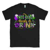 Black This girl needs a drink Classic Tee - FaDigitalArtStudio