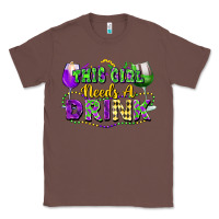Chestnut This girl needs a drink Classic Tee - FaDigitalArtStudio