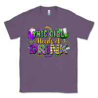 Lavender This girl needs a drink Classic Tee - FaDigitalArtStudio