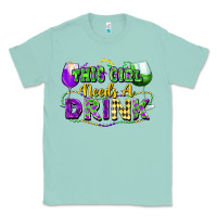 Seafoam This girl needs a drink Classic Tee - FaDigitalArtStudio