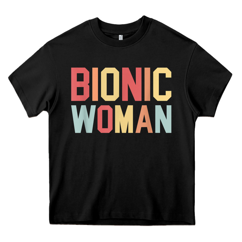 Bionic Woman Injury Accident Broken Hip Leg Arm Surgery T Shirt Heavy Core Tee by InspiraDesign | Teevron