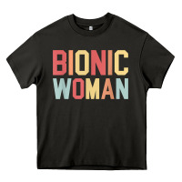 Asphalt bionic woman injury accident broken hip leg arm surgery t shirt Heavy Core Tee - InspiraDesign
