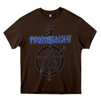 Chocolate Brown propagandhi Heavy Core Tee - InspiraDesign