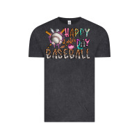 Vintage Black happy easter day baseball Vintage Tee - CowhideDigitalArt