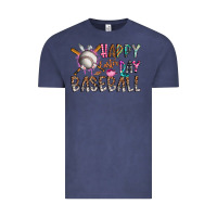 Vintage Denim happy easter day baseball Vintage Tee - CowhideDigitalArt