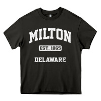 Asphalt milton delaware de vintage state athletic style t shirt Heavy Core Tee - InspiraDesign