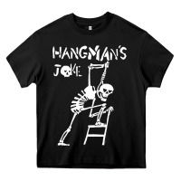 Black Hangmans Joke Heavy Core Tee - InspiraDesign