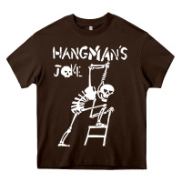 Chocolate Brown Hangmans Joke Heavy Core Tee - InspiraDesign