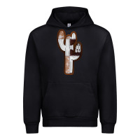 Black Leather Cowhide Cactus Urban Hoodie - RanaPortraitStore