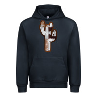 Navy Leather Cowhide Cactus Urban Hoodie - RanaPortraitStore