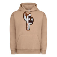 Pigment Burro Leather Cowhide Cactus Urban Hoodie - RanaPortraitStore