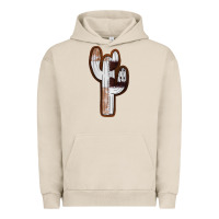 Pigment French Oak Leather Cowhide Cactus Urban Hoodie - RanaPortraitStore