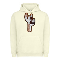 Pigment Pistachio Leather Cowhide Cactus Urban Hoodie - RanaPortraitStore