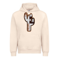 Sandshell Leather Cowhide Cactus Urban Hoodie - RanaPortraitStore