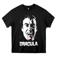 Black dracula vampire classic horror flick white t shirt Heavy Core Tee - InspiraDesign