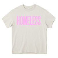 Cream homeless Heavy Core Tee - InspiraDesign