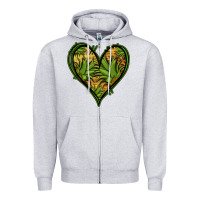 Heather Grey pineapple heart Zipper Hoodie - Jasminsmagicworld