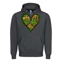 Smoke pineapple heart Zipper Hoodie - Jasminsmagicworld