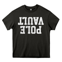 Asphalt pole vault t shirt upside down funny pole vault jumper shirt Heavy Core Tee - InspiraDesign