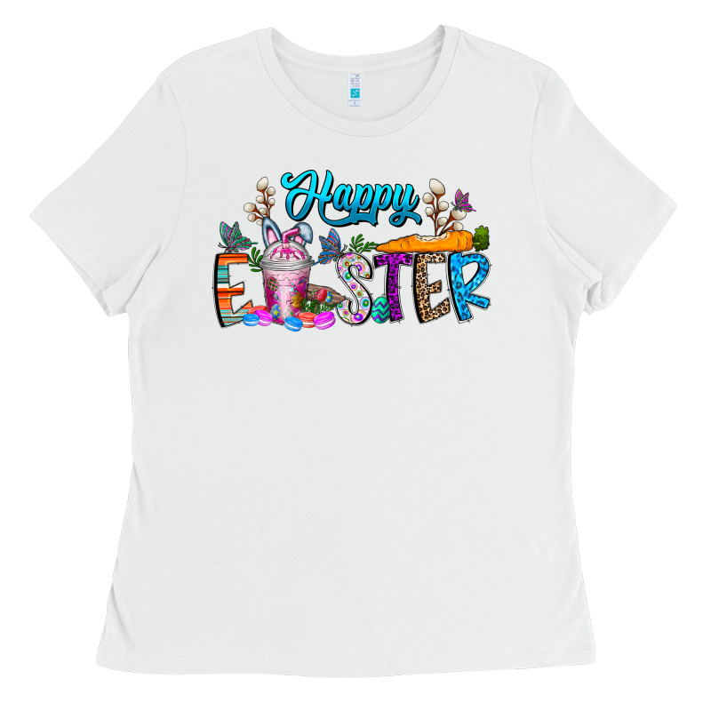 Happy Easter Coffee Ladies Tee by CowhideDigitalArt | Teevron