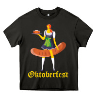 Asphalt barmaid oktoberfest funny german woman dirndl bratwurst t shirt Heavy Core Tee - InspiraDesign
