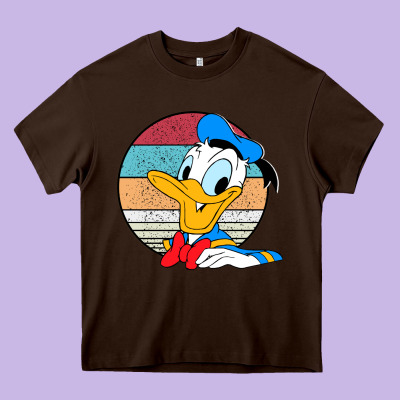 Donald Duck Funny Heavy Core Tee Designed By Inspiradesign