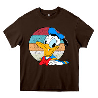 Chocolate Brown Donald duck funny Heavy Core Tee - InspiraDesign