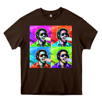 Chocolate Brown STEVIE WONDER! Heavy Core Tee - InspiraDesign
