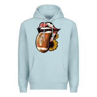 Blue Mist Football Tongue Premium Hoodie - Jasminsmagicworld