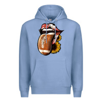 Colony Blue Football Tongue Premium Hoodie - Jasminsmagicworld