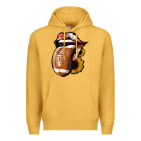 Mustard Football Tongue Premium Hoodie - Jasminsmagicworld