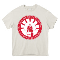 Cream csu channel islands seal Heavy Core Tee - InspiraDesign