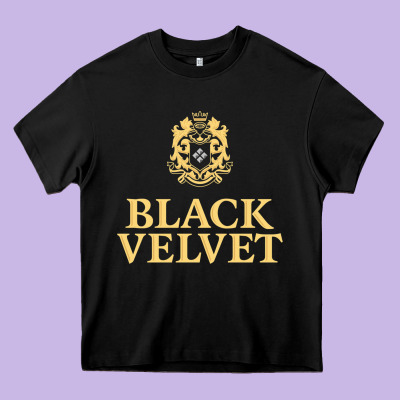 Black Velvet Canadian Whisky Heavy Core Tee Designed By Inspiradesign