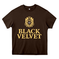 Chocolate Brown BLACK VELVET CANADIAN WHISKY Heavy Core Tee - InspiraDesign