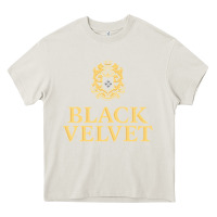 Cream BLACK VELVET CANADIAN WHISKY Heavy Core Tee - InspiraDesign