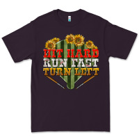 Plum hit hard run fast turn left Premium Tee - BundleAndBundleShop