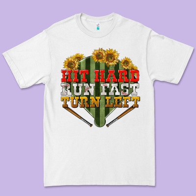 Hit Hard Run Fast Turn Left Premium Tee Designed By Bundleandbundleshop