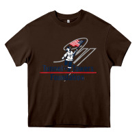 Chocolate Brown Tunnel To Towers F-oundation American Flag USA Flag Heavy Core Tee - InspiraDesign