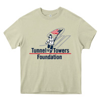 Mossy Tunnel To Towers F-oundation American Flag USA Flag Heavy Core Tee - InspiraDesign