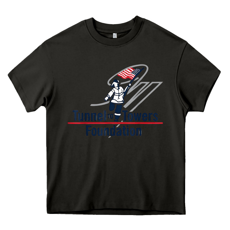 Tunnel To Towers F-oundation American Flag Usa Flag Heavy Core Tee by InspiraDesign | Teevron