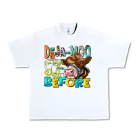 White Deja Moo I've Heard Tih Bull Before Urban Heavy Tee - CowhideDigitalArt