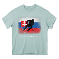 Arona Slovakia Ice Hockey Slovak Flag Heavy Core Tee - InspiraDesign