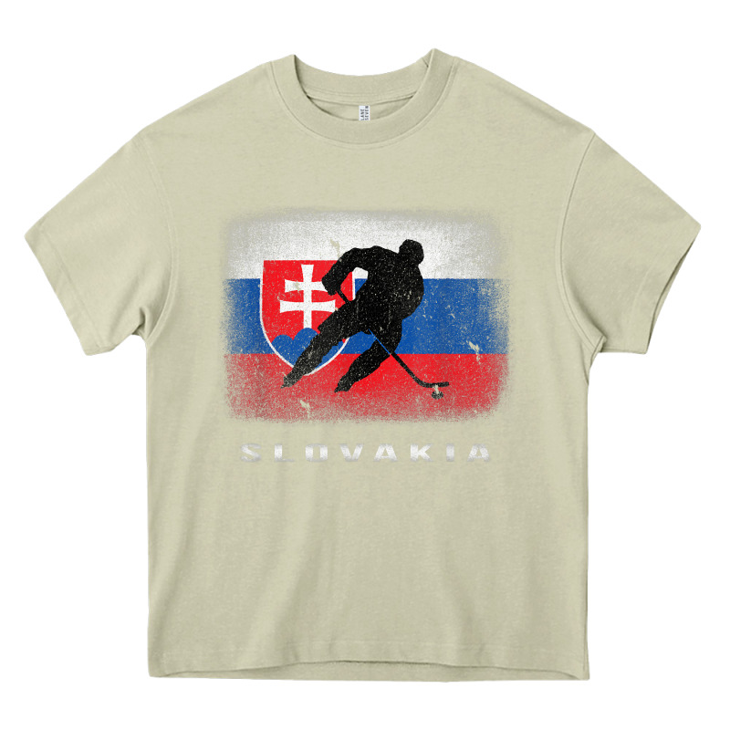 Slovakia Ice Hockey Slovak Flag Heavy Core Tee by InspiraDesign | Teevron