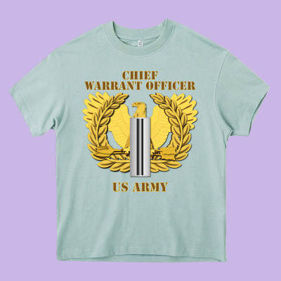 Emblem Warrant Officer Cw5 Heavy Core Tee Designed By Inspiradesign